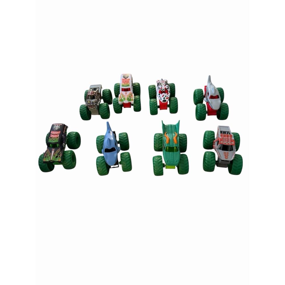 Monster Jam 1:72 Christmas‎ Advent Truck~Lot of 8 DIGGER Dalmatian